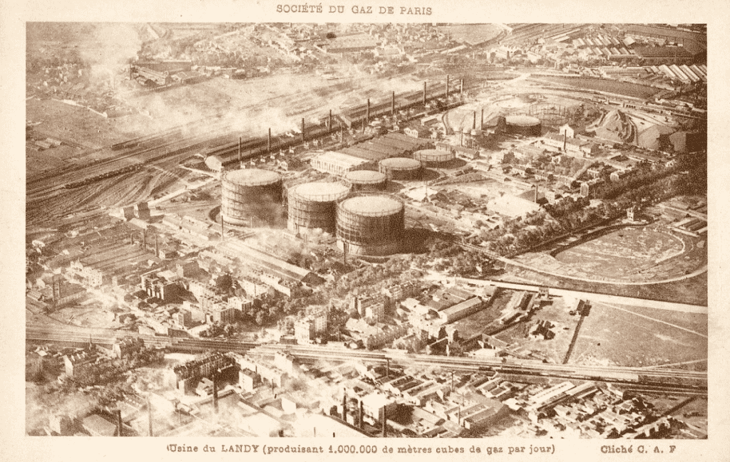 Usine du Landy, gaz de ville