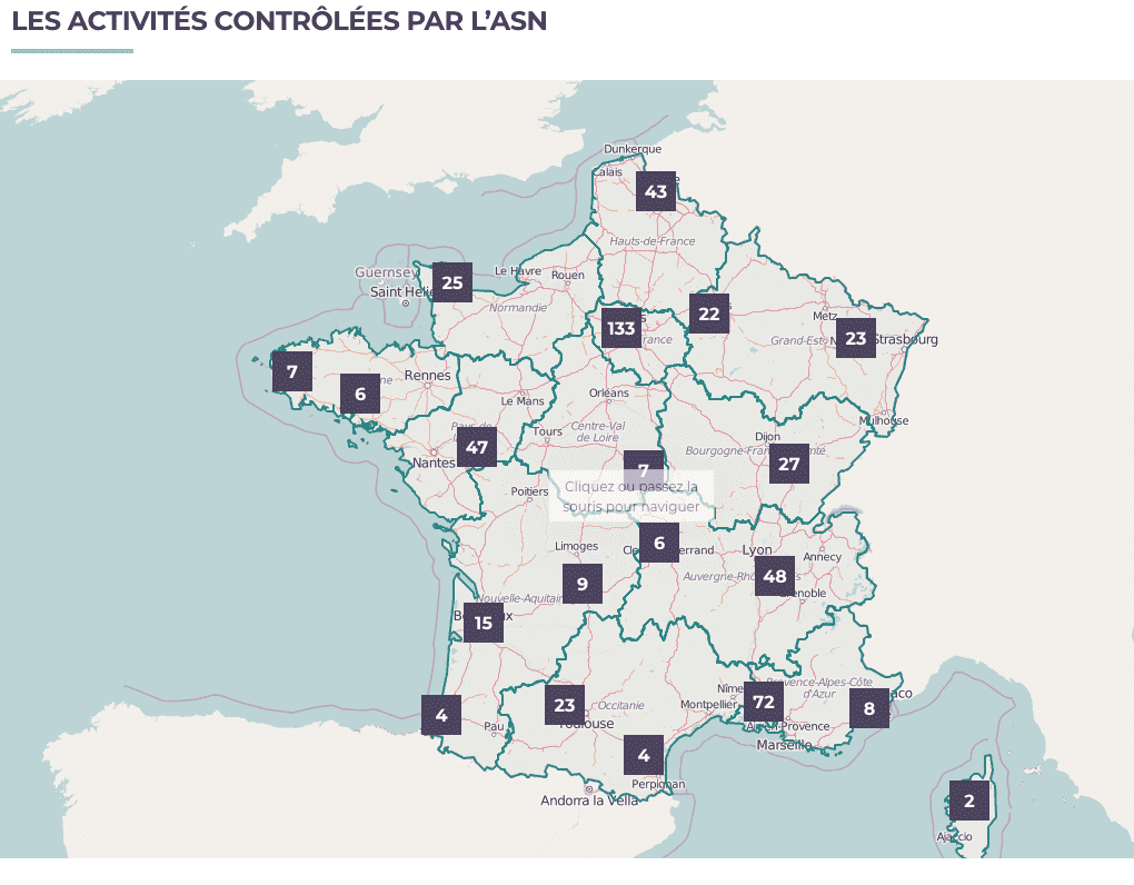 Activités contrôlées par l'ASN